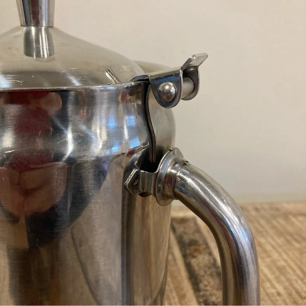 Vintage Delco Stainless Steel Coffee & Tea Pot or Pitcher Made in Japan MCM